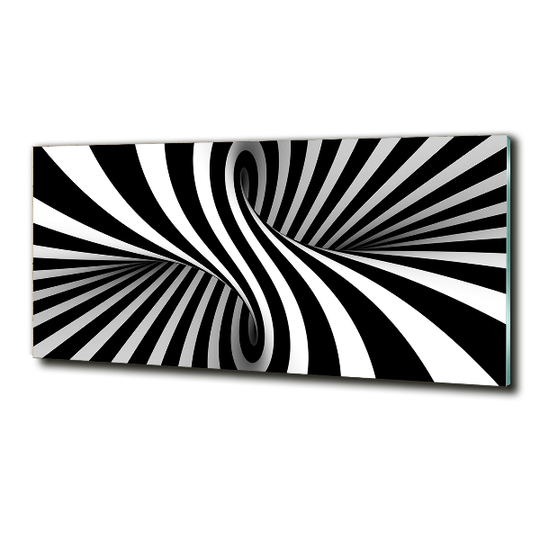 Foto en cristal de alta calidad con impresión uv horizontal Vórtice abstracto