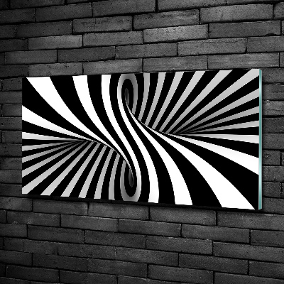 Foto en cristal de alta calidad con impresión uv horizontal Vórtice abstracto