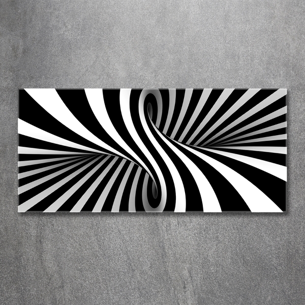 Foto en cristal de alta calidad con impresión uv horizontal Vórtice abstracto