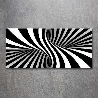 Foto en cristal de alta calidad con impresión uv horizontal Vórtice abstracto