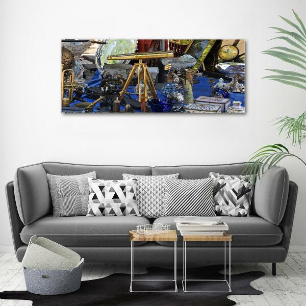 Cuadro decorativo de vidrio para salón horizontal Antigüedades