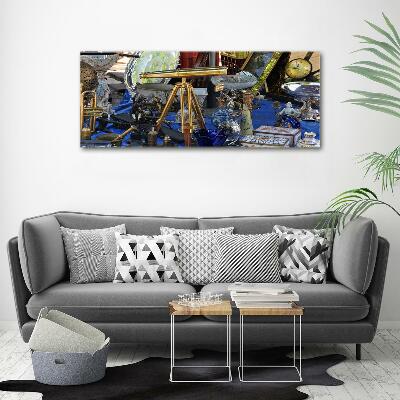 Cuadro decorativo de vidrio para salón horizontal Antigüedades