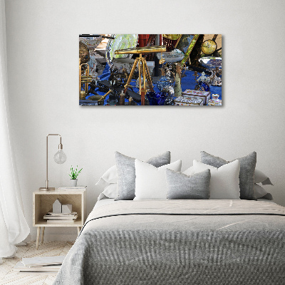 Cuadro decorativo de vidrio para salón horizontal Antigüedades