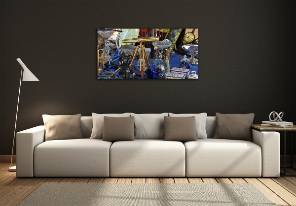 Cuadro decorativo de vidrio para salón horizontal Antigüedades