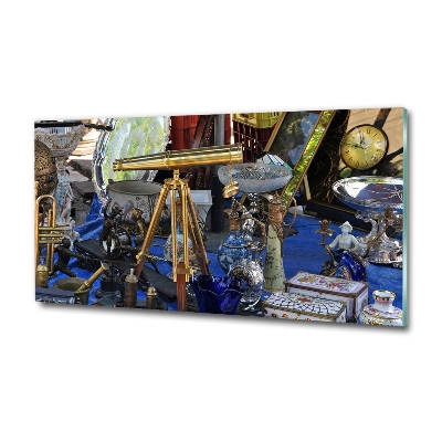 Cuadro decorativo de vidrio para salón horizontal Antigüedades