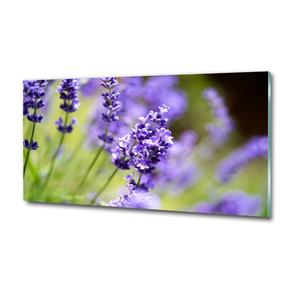 Foto en cristal de alta calidad con impresión uv horizontal Lavanda