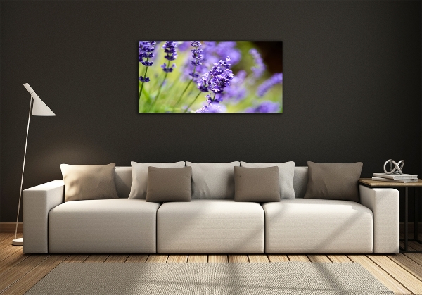 Foto en cristal de alta calidad con impresión uv horizontal Lavanda