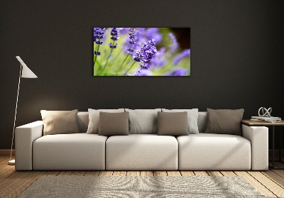 Foto en cristal de alta calidad con impresión uv horizontal Lavanda