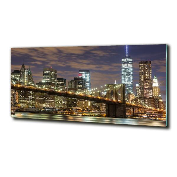 Impresión en cristal con acabado brillante horizontal Puente de Brooklyn