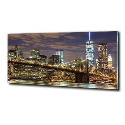 Impresión en cristal con acabado brillante horizontal Puente de Brooklyn