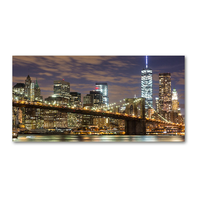 Impresión en cristal con acabado brillante horizontal Puente de Brooklyn