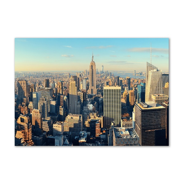 Foto en cristal de alta calidad con impresión uv horizontal Rascacielos