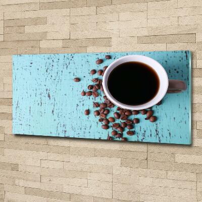 Cuadro de cristal templado moderno horizontal Café negro