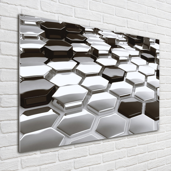 Foto en cristal de alta calidad con impresión uv horizontal Abstracción 3D