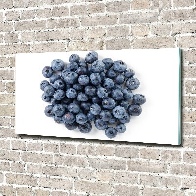 Cuadro decorativo de vidrio para salón horizontal Bayas