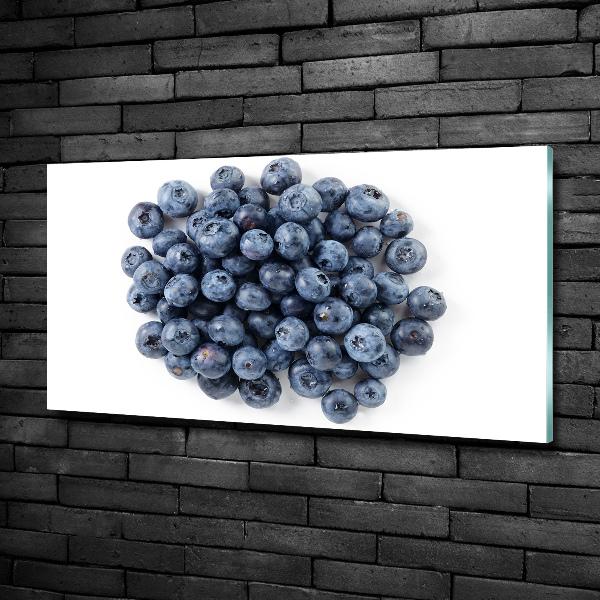 Cuadro decorativo de vidrio para salón horizontal Bayas