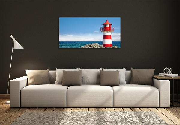 Foto en cristal de alta calidad con impresión uv horizontal Faro