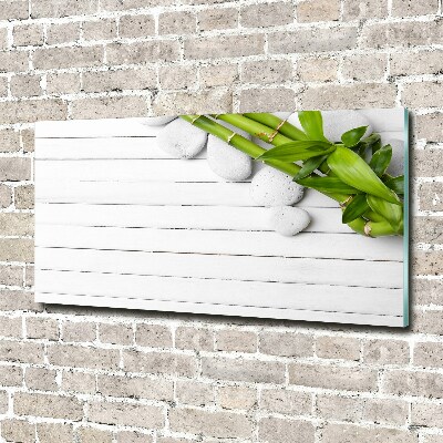 Foto en cristal de alta calidad con impresión uv horizontal Bambú