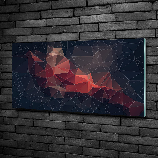 Impresión en cristal con acabado brillante horizontal Fondo abstracto