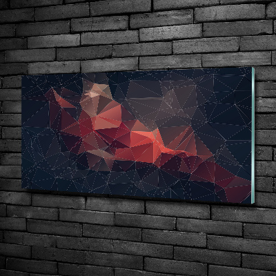 Impresión en cristal con acabado brillante horizontal Fondo abstracto