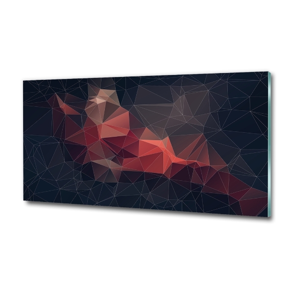 Impresión en cristal con acabado brillante horizontal Fondo abstracto