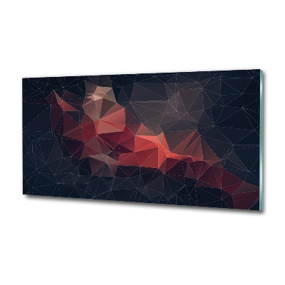 Impresión en cristal con acabado brillante horizontal Fondo abstracto