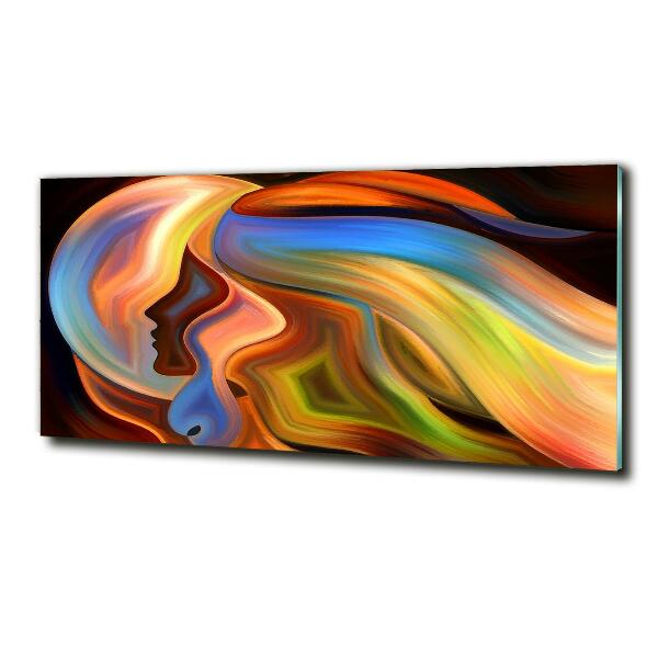 Foto en cristal de alta calidad con impresión uv horizontal Abstracción