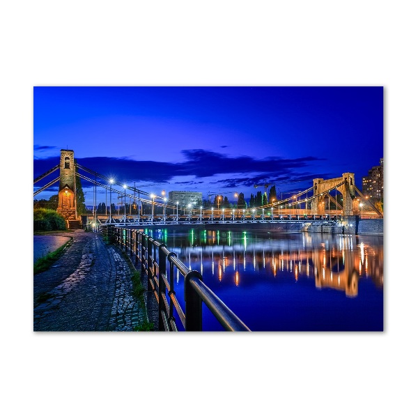 Impresión en cristal con acabado brillante horizontal Breslavia de noche