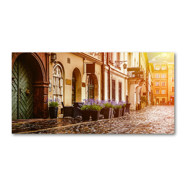 Foto en cristal de alta calidad con impresión uv horizontal Cracovia, Polonia