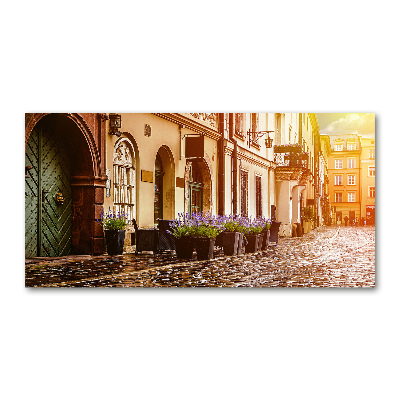 Foto en cristal de alta calidad con impresión uv horizontal Cracovia, Polonia