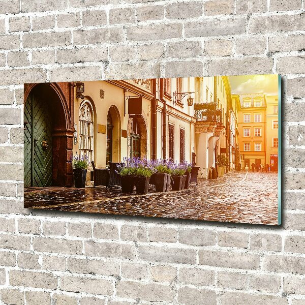 Foto en cristal de alta calidad con impresión uv horizontal Cracovia, Polonia