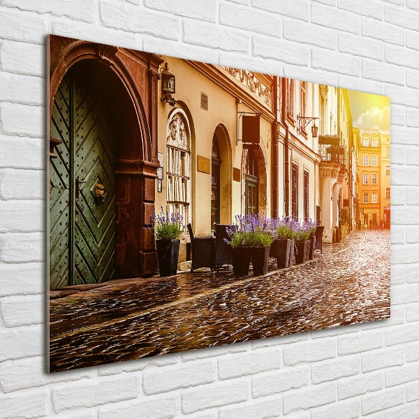 Foto en cristal de alta calidad con impresión uv horizontal Cracovia, Polonia