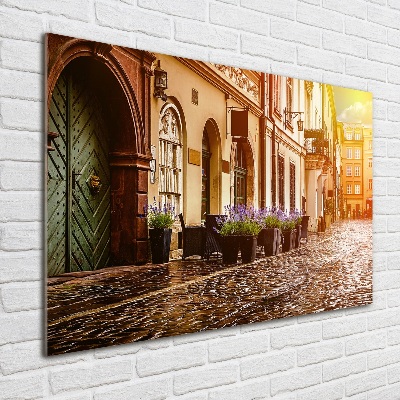 Foto en cristal de alta calidad con impresión uv horizontal Cracovia, Polonia
