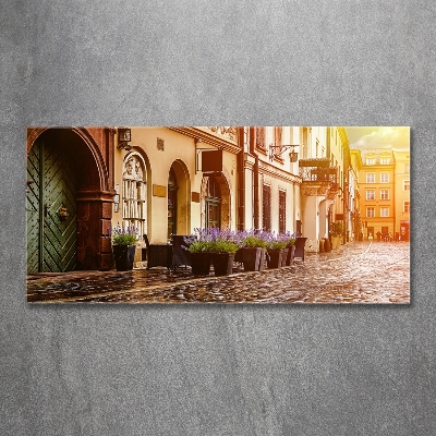 Foto en cristal de alta calidad con impresión uv horizontal Cracovia, Polonia