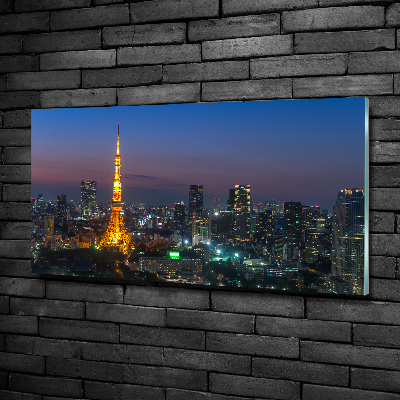 Foto en cristal de alta calidad con impresión uv horizontal Torre de Tokio