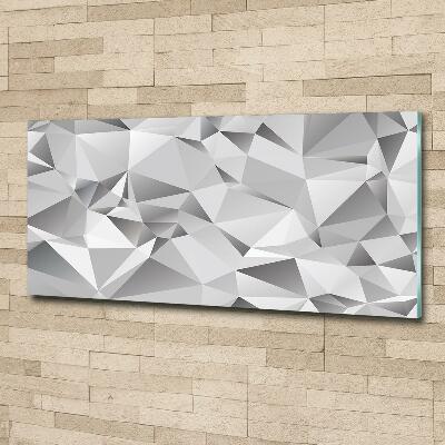 Impresión en cristal con acabado brillante horizontal Abstracción 3D