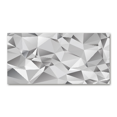 Impresión en cristal con acabado brillante horizontal Abstracción 3D