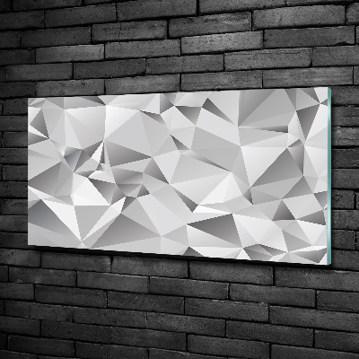 Impresión en cristal con acabado brillante horizontal Abstracción 3D