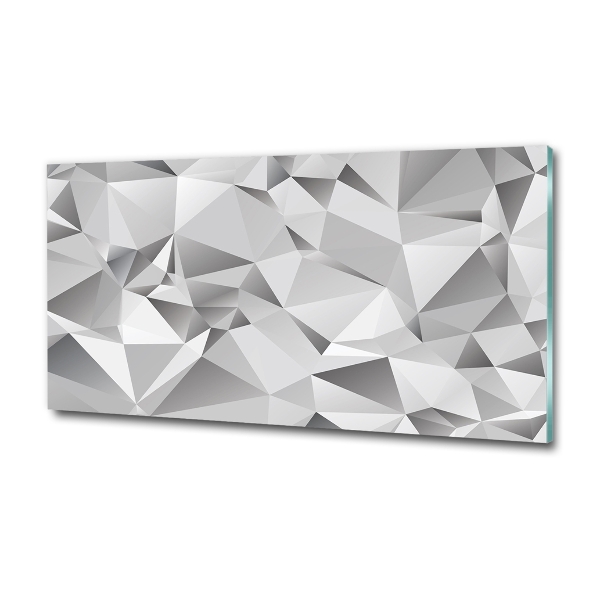 Impresión en cristal con acabado brillante horizontal Abstracción 3D