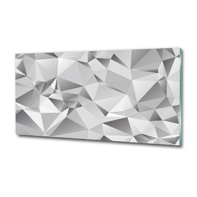 Impresión en cristal con acabado brillante horizontal Abstracción 3D