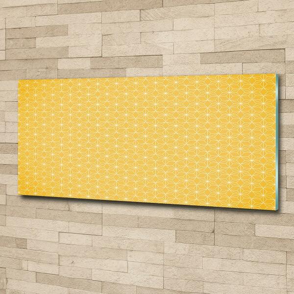 Cuadro decorativo de vidrio para salón horizontal Estrellas