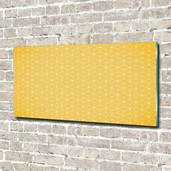 Cuadro decorativo de vidrio para salón horizontal Estrellas