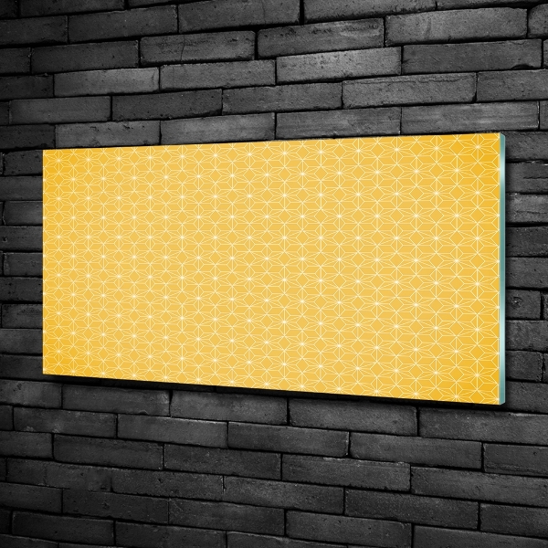 Cuadro decorativo de vidrio para salón horizontal Estrellas
