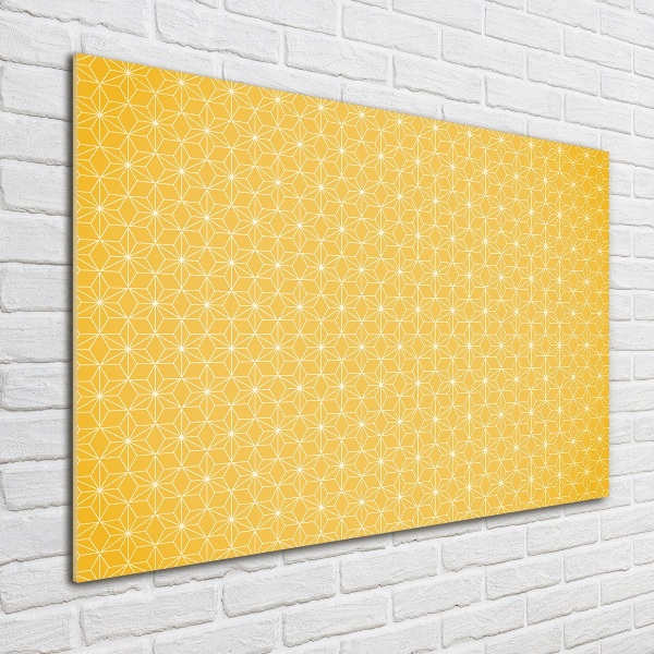 Cuadro decorativo de vidrio para salón horizontal Estrellas