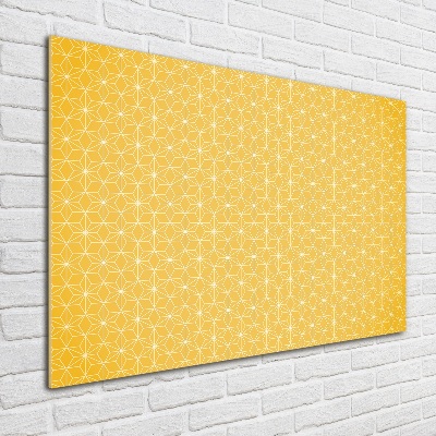 Cuadro decorativo de vidrio para salón horizontal Estrellas