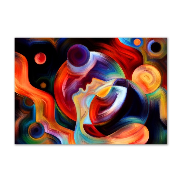 Foto en cristal de alta calidad con impresión uv horizontal Abstracción