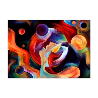 Foto en cristal de alta calidad con impresión uv horizontal Abstracción