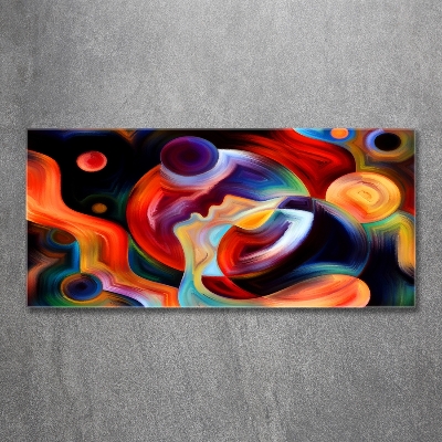 Foto en cristal de alta calidad con impresión uv horizontal Abstracción