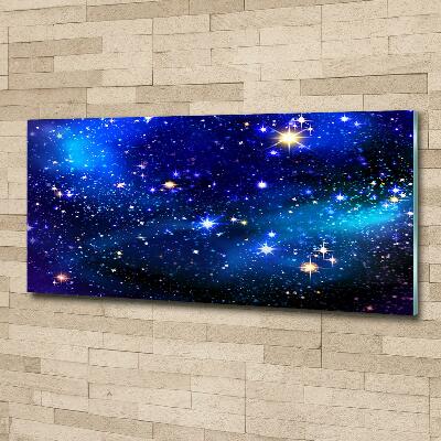 Impresión en cristal con acabado brillante horizontal Cielo estrellado