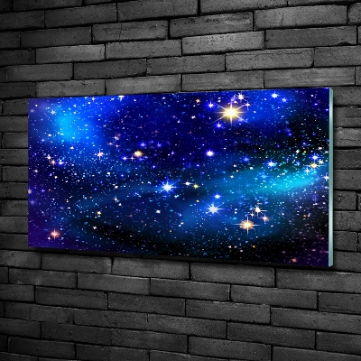 Impresión en cristal con acabado brillante horizontal Cielo estrellado